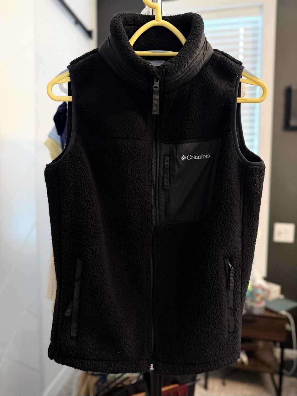 Columbia Black Sherpa Fleece Vest - Women's